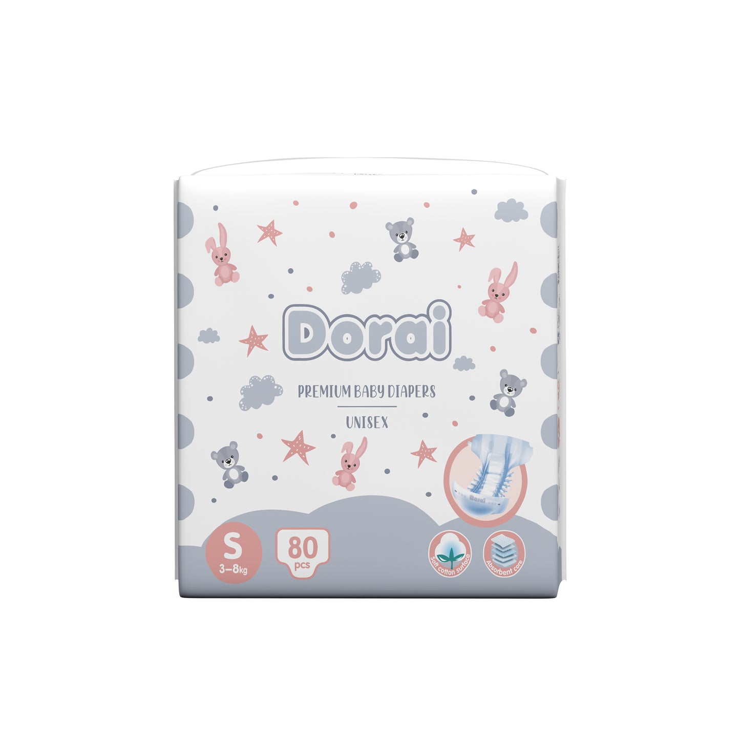 Dorai Baby Premium Tape Diapers [Pack]