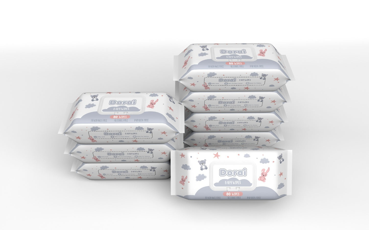 Dorai Baby Embossed Wet Wipes [Pack]